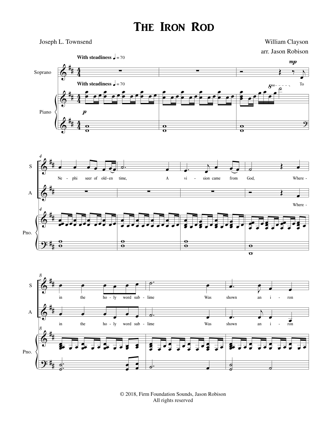 The Iron Rod SATB (arr. Jason M Robison)