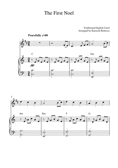 The First Noel (arr. Kaiserin Rebecca)