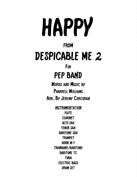 Happy (arr. Jeremy Corcoran)