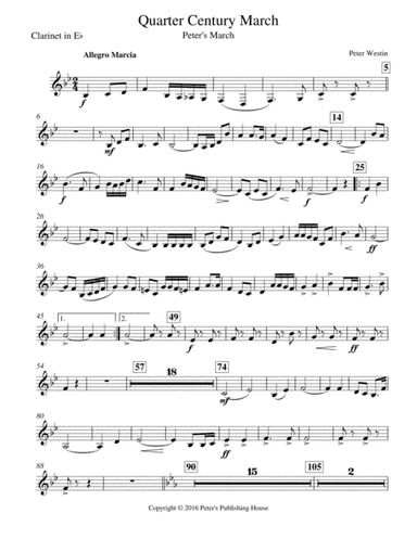 Quarter Century March Clarinet in Eb