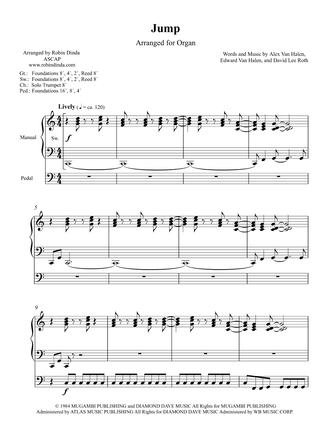 Jump (arr. Robin Dinda)