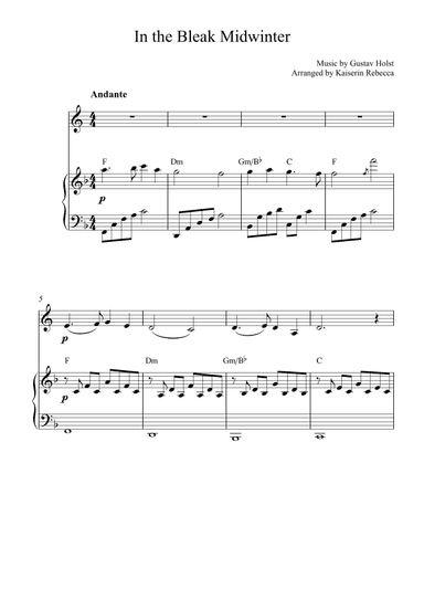 In the Bleak Midwinter (arr. Kaiserin Rebecca)