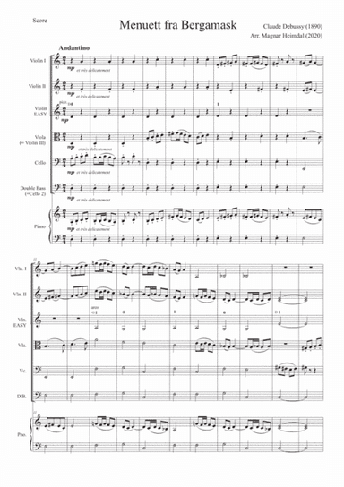 Minuet from Bergamasque (arr. Magnar Heimdal)
