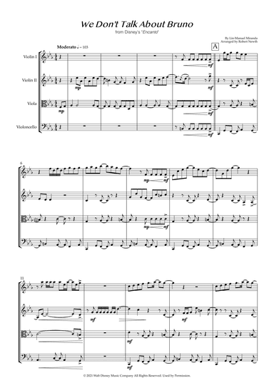 We Don't Talk About Bruno (arr. Robert Newth)