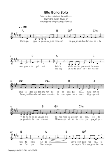 Ella Baila Sola (arr. Rodrigo Faleiros)