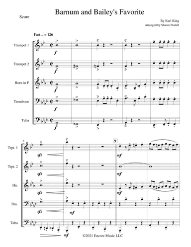 Barnum and Baileys Favorite (arr. Shawn Postell)