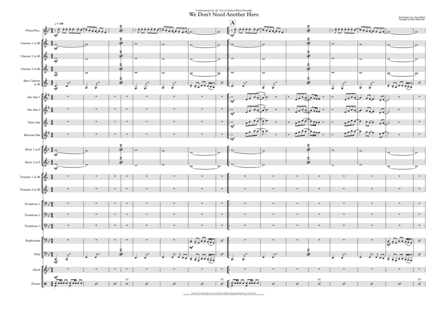 We Don't Need Another Hero (arr. Daryl McKenzie)