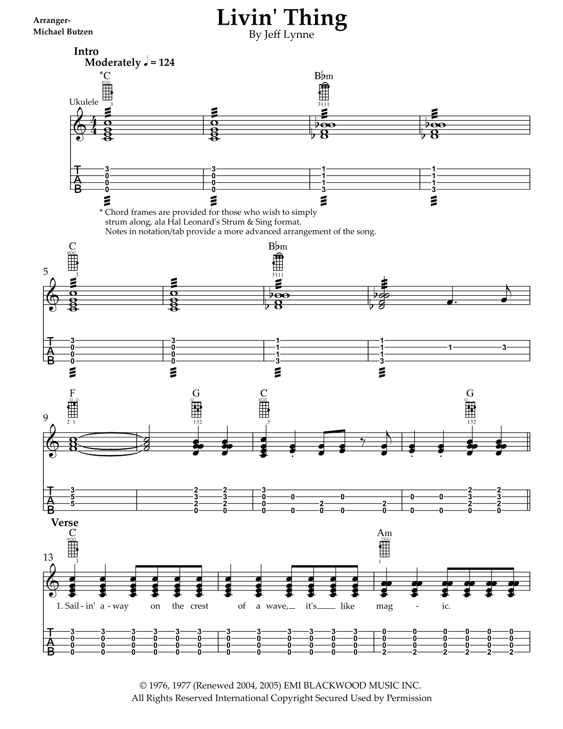 Livin' Thing (arr. Michael Butzen)