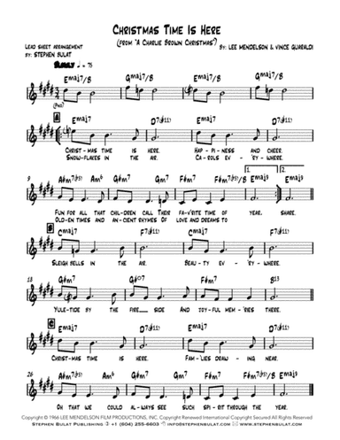 Christmas Time Is Here (arr. Stephen Bulat)