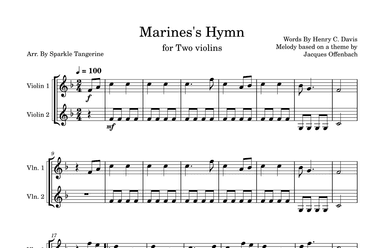 Marines's Hymn (arr. Sparkle Tangerine)