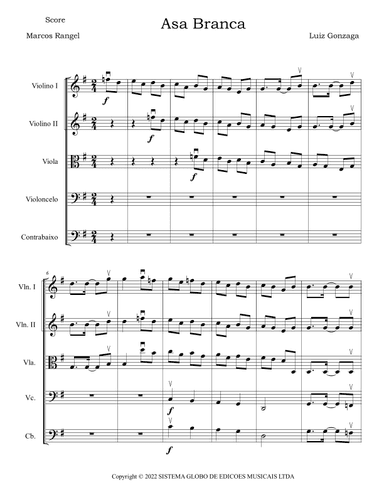 Asa Branca (arr. Marcos Rangel)