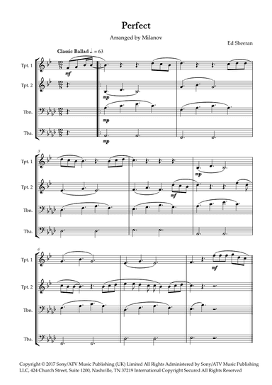Perfect (arr. Milanov)