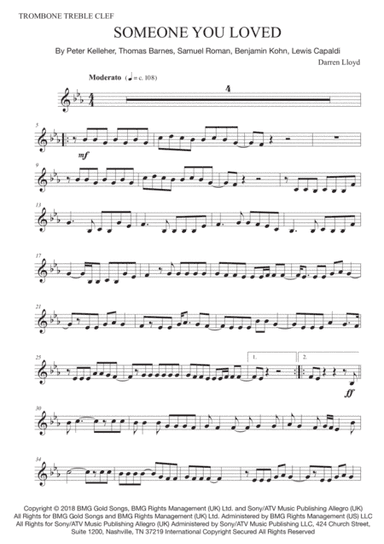 Someone You Loved (arr. Darren Lloyd)