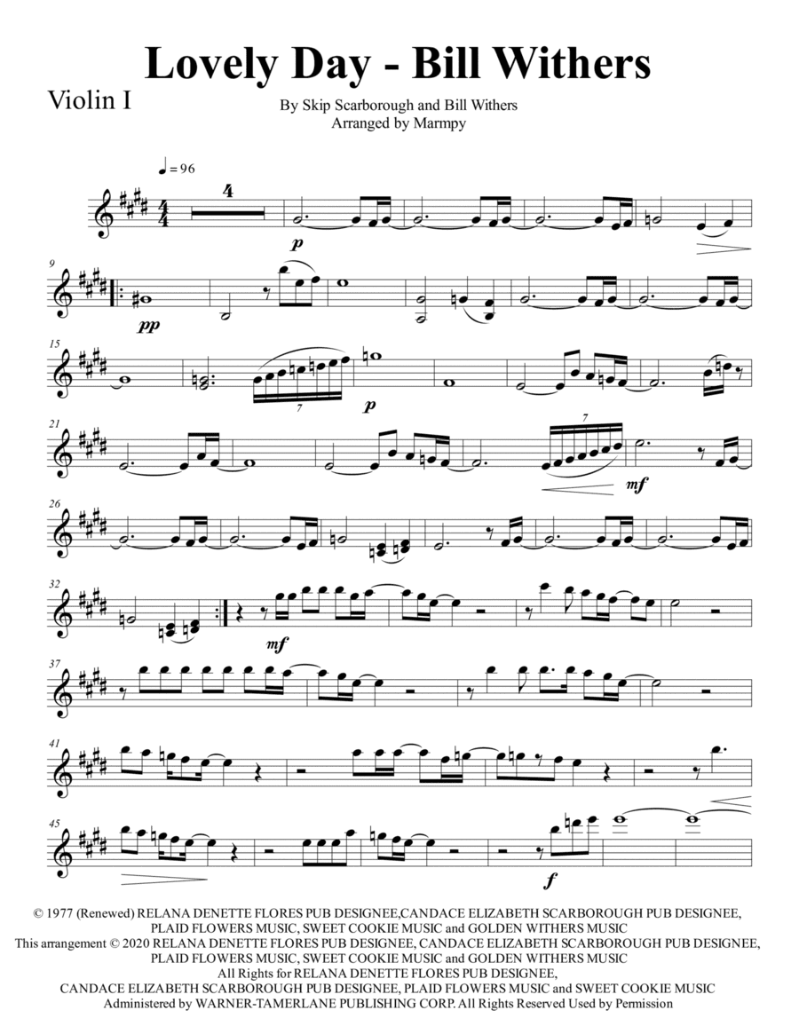 Lovely Day (arr. Marmpy)