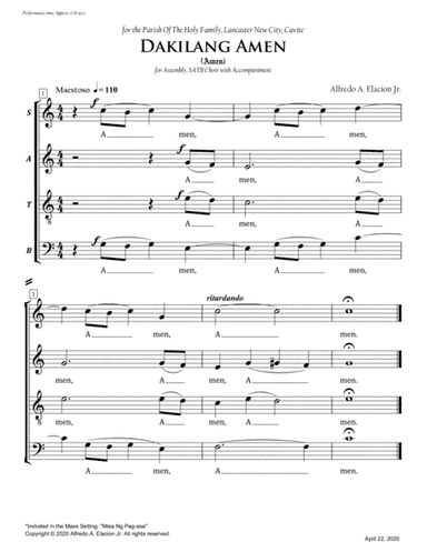 Dakilang Amen - Misa Ng Pag-asa