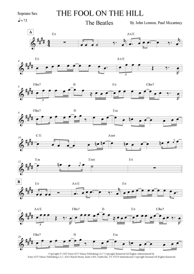 The Fool On The Hill (arr. Leo Silva)