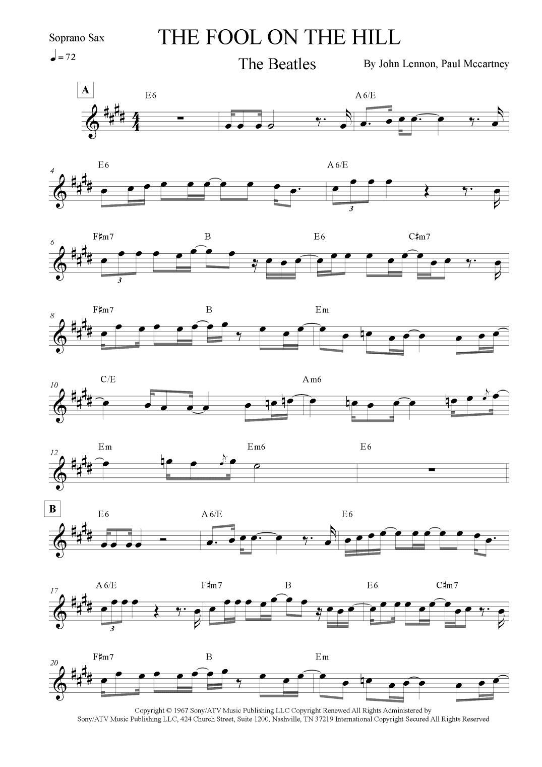 The Fool On The Hill (arr. Leo Silva)