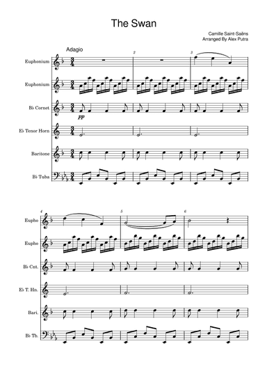 Le Cygne (The Swan) (arr. Alex Putra)