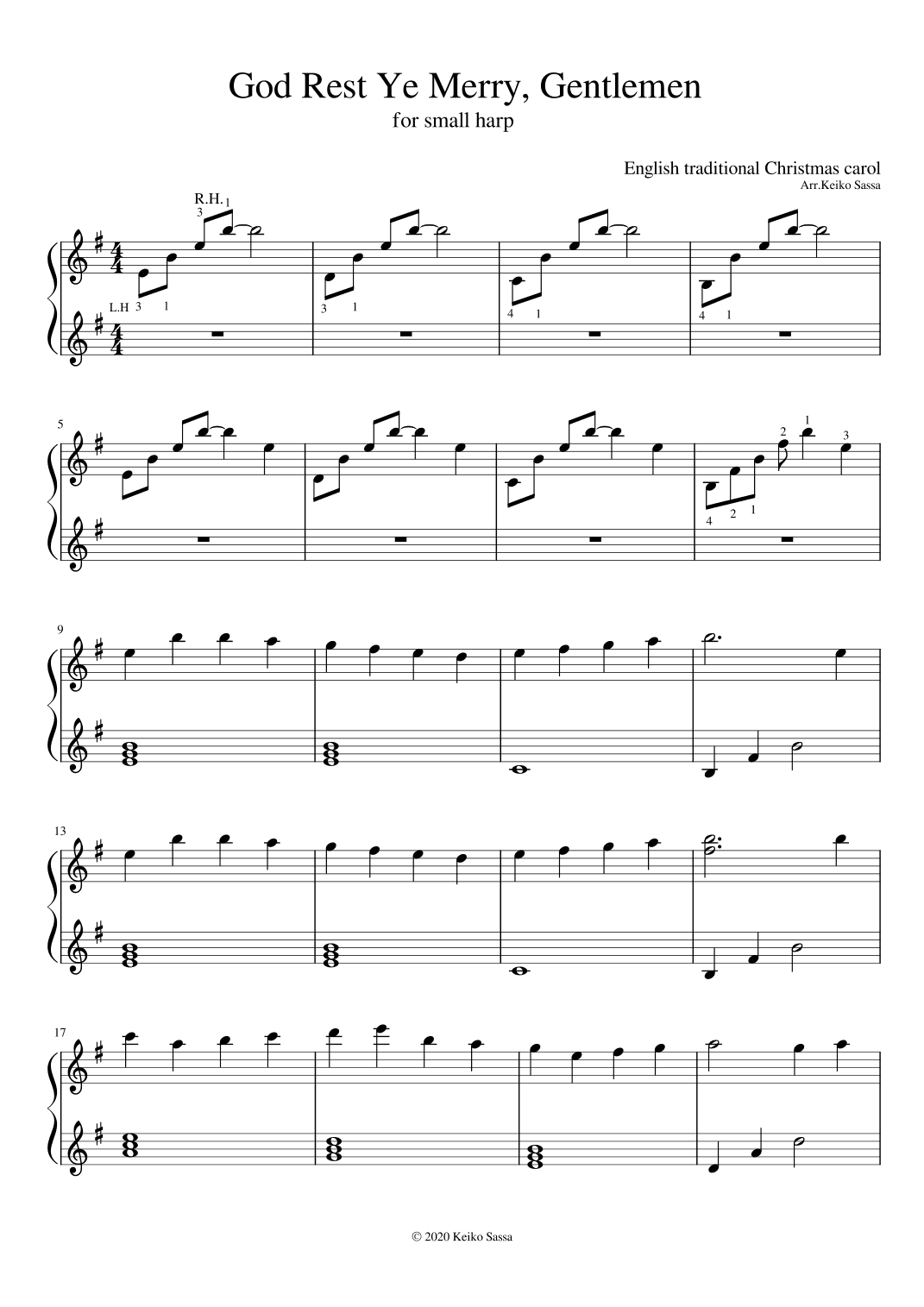 God Rest Ye Merry, Gentlemen (arr. Keiko Sassa)