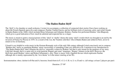 The Baden-Baden Idyll