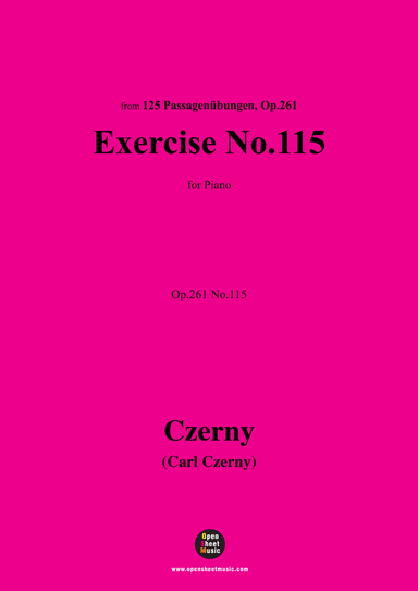 C. Czerny-Exercise No.115,Op.261 No.115 (arr. OSM Press)
