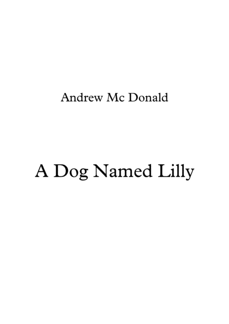 A Dog Named Lilly