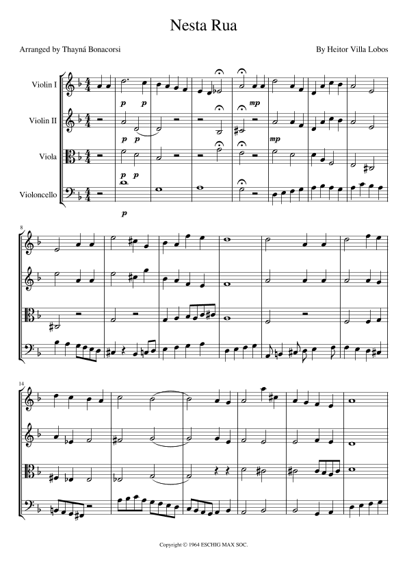 Nesta Rua (arr. Thayná Bonacorsi)