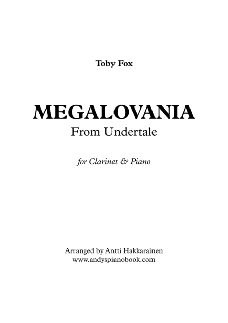 MEGALOVANIA (from Undertale) (arr. Antti Hakkarainen)