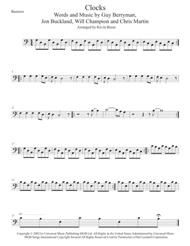 Clocks (arr. Kevin Busse)