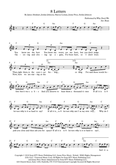 8 Letters (arr. Ed.CAL)