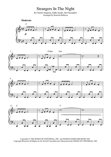 Strangers In The Night (arr. Kaiserin Rebecca)