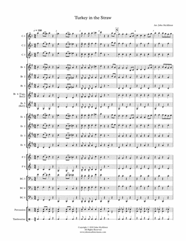 Turkey in the Straw - Adaptable Arrangement (arr. John McAllister)
