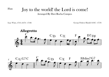 Joy to the world! the Lord is come! (arr. Davi Rocha Campos)