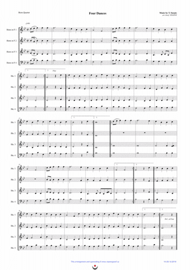 La Mourisque, Pavane, Saltarello, Rondo (SUSATO) (arr. Josef STASTNY)