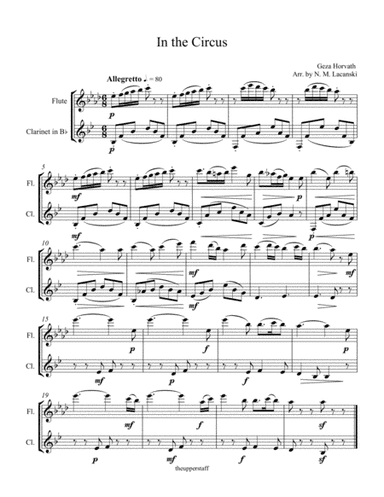 In the Circus (arr. Nick Lacanski)