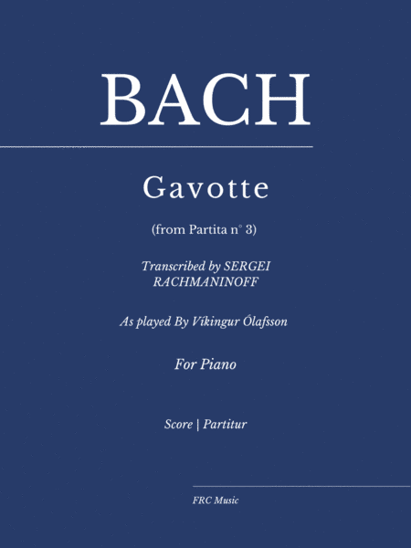 Suite from the Partita No. 3 in E Major for Solo Violin, BWV 1006: II. Gavotte (arr. Flavio Regis Cunha)