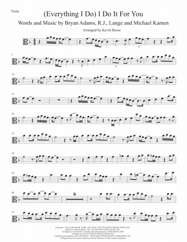 (Everything I Do) I Do It For You (arr. Kevin Busse)