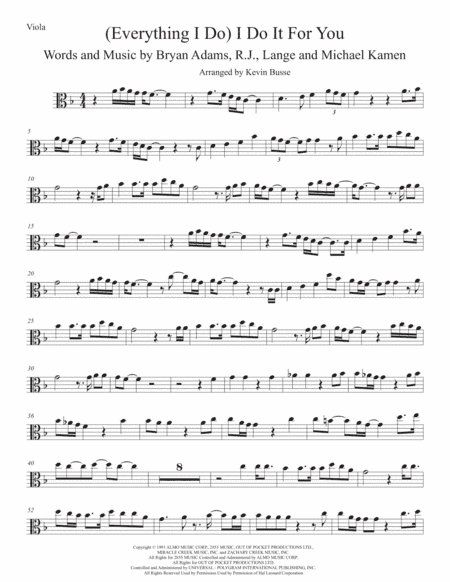 (Everything I Do) I Do It For You (arr. Kevin Busse)