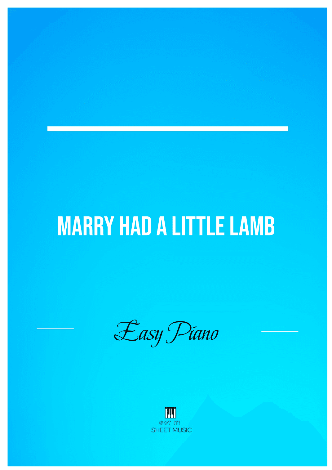 Marry Had a Little Lamb (Easy Piano) (arr. André Santos)