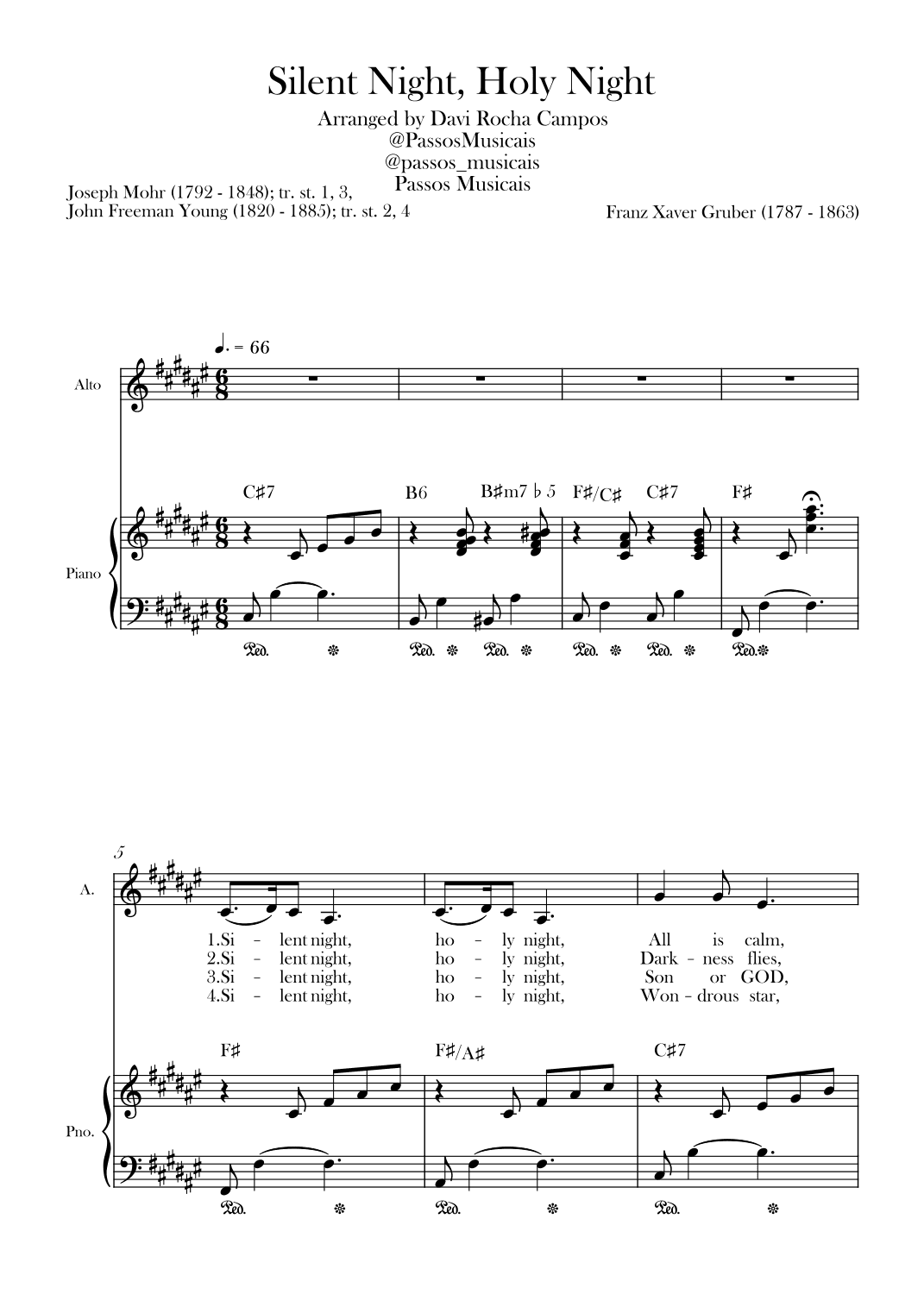 Silent Night, Holy Night (arr. Davi Rocha Campos)