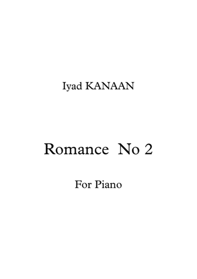 Romance No 2 For Piano