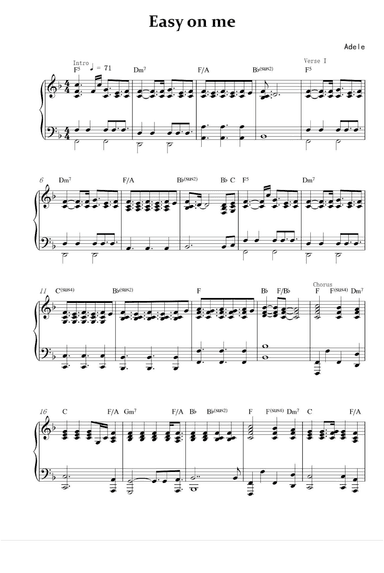 Easy On Me (arr. Adele Adkins)