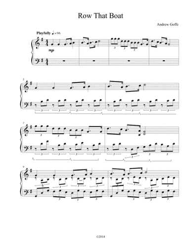 Row That Boat (arr. Andrew Goffe)