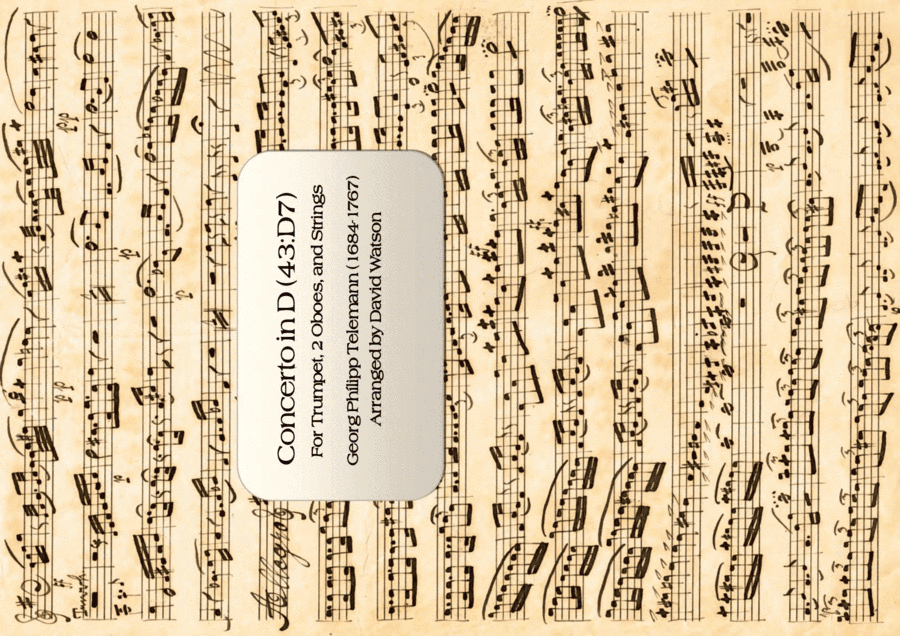 Concerto in D for Trumpet, 2 Oboes, and Strings (arr. David Watson)