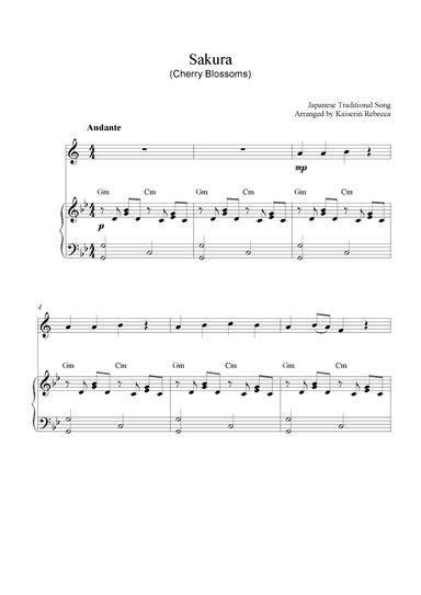 Sakura (arr. Kaiserin Rebecca)