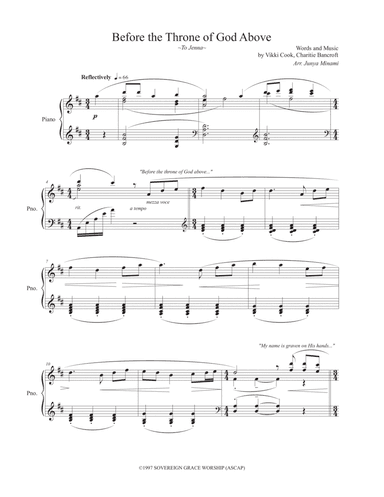 Before The Throne Of God Above (arr. Junya Minami)