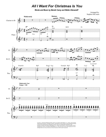 All I Want For Christmas Is You (arr. Stephen DeCesare)
