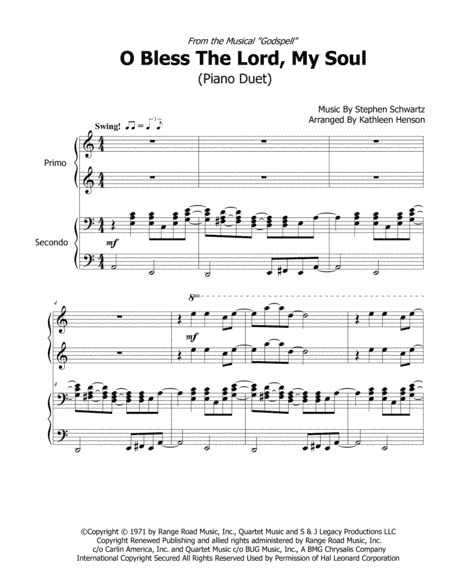 O Bless The Lord, My Soul (arr. Kathleen Henson)