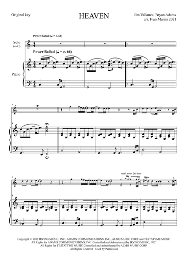 Heaven (arr. Ivan Marini)