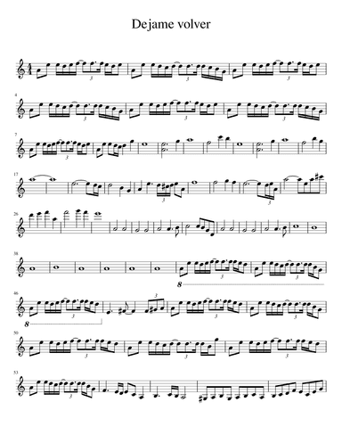 Dejame volver (arr. Iryna Martynova)